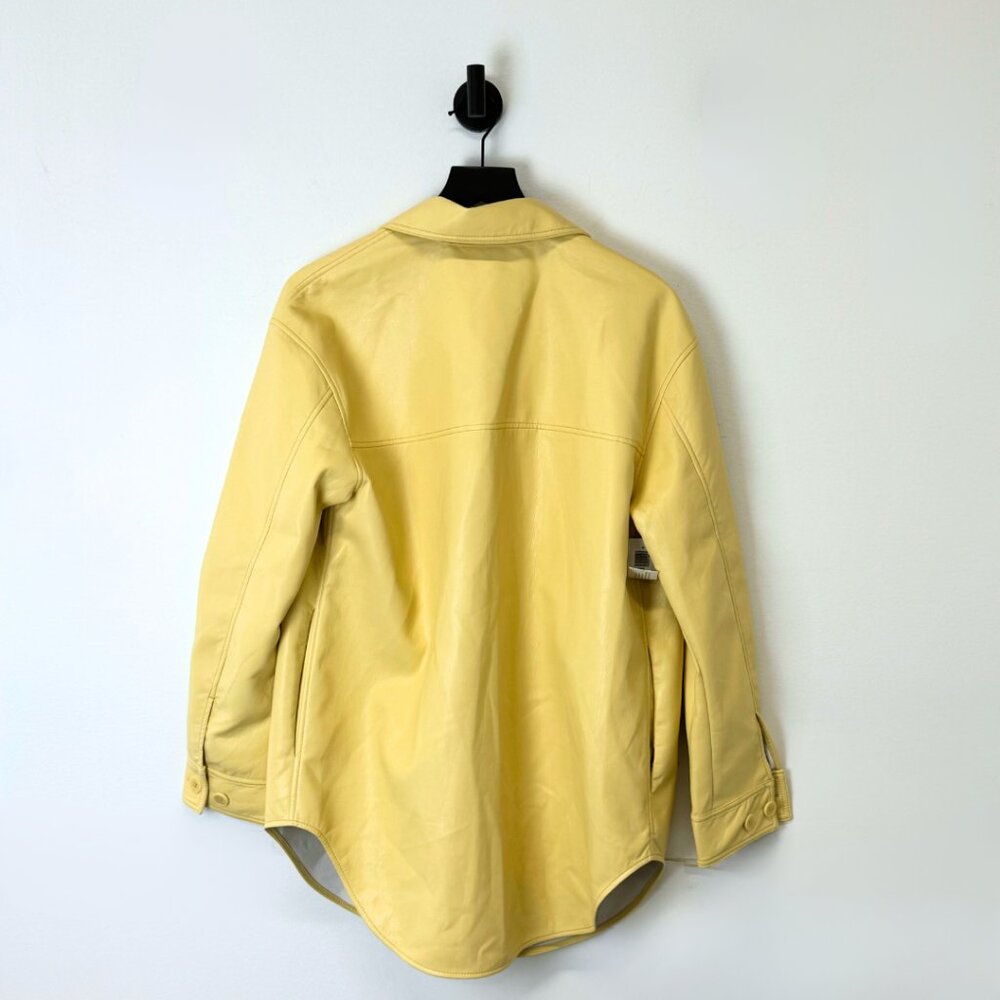 Aritzia/Wilfred Faux Leather Button Up - Picture 2 of 3